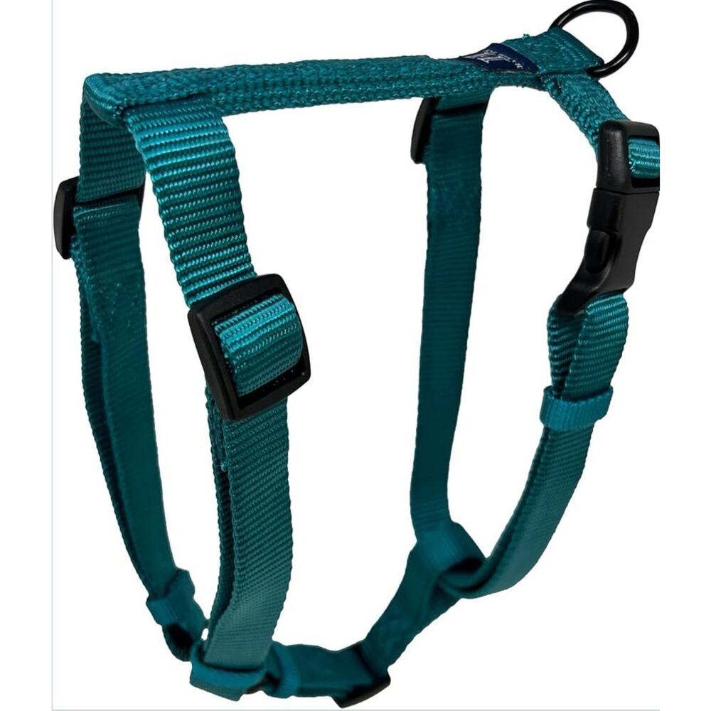 HAMILTON Adjustable Nylon Comfort Dog Harness 30-40 Size L Teal 76-102 Cm